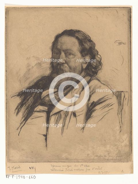 Portrait of Jacob Maris, c.1890. Creator: Pieter de Josselin de Jong.