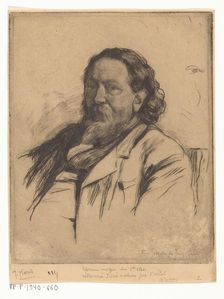 Portrait of Jacob Maris, c.1890. Creator: Pieter de Josselin de Jong