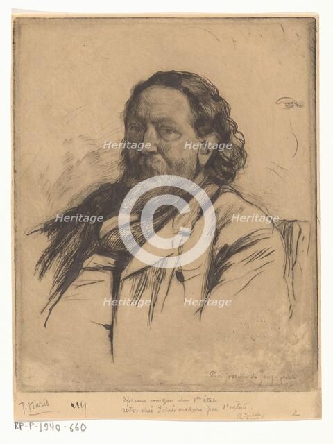 Portrait of Jacob Maris, c.1890. Creator: Pieter de Josselin de Jong.