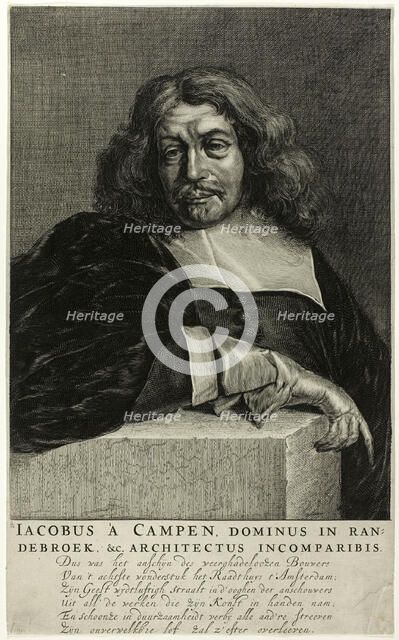 Portrait of Jacob van Campen, c.1665. Creator: Unknown.
