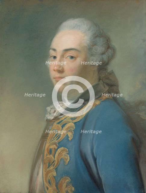 Portrait of Jacob van Kretschmar (1721-1792), c1750s. Creator: Jean-Baptiste Perronneau.