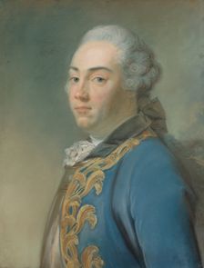 Portrait of Jacob van Kretschmar (1721-1792), c1750s. Creator: Jean-Baptiste Perronneau