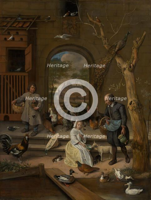 Portrait of Jacoba Maria van Wassenaer (1654-1683), known as 'The Poultry Yard'., c1660s Creator: Jan Steen.