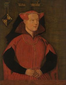 Portrait of Jacoba of Bavaria, Countess of Holland and Zeeland (Jacqueline, Count..., after c.1480. Creator: Anon