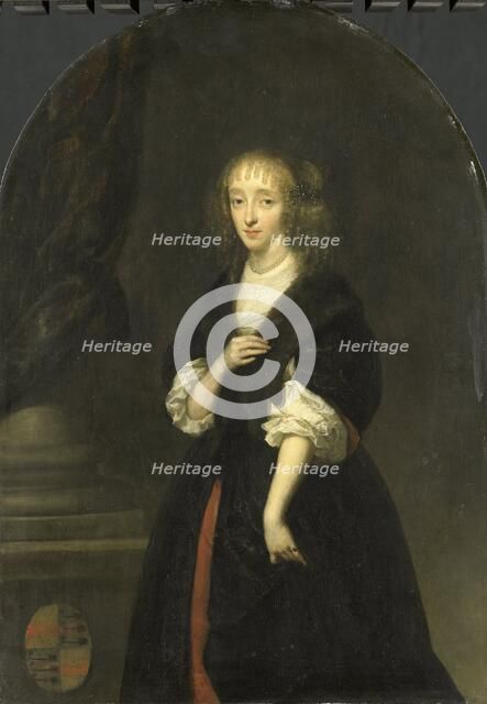 Portrait of Jacoba Bicker (1640-95), wife of Pieter de Graeff, 1663. Creator: Gaspar Netscher.