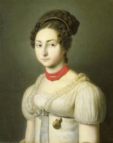 Portrait of Jacoba van Wessem, Wife of Lord Stumphius, Burgomaster of Beverwijk, c.1820-c.1830. Creator: Dirk van Oosterhoudt