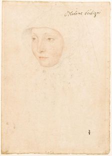 Portrait of Jacqueline de La Queuille, dame d'Aubigny, 1535. Creator: Clouet, Jean (c. 1485-1541)
