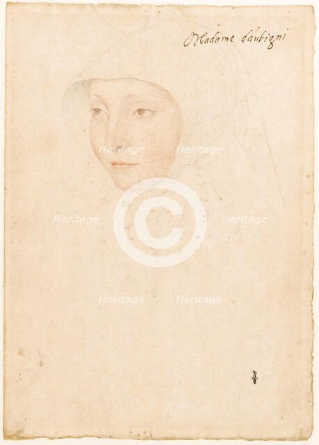 Portrait of Jacqueline de La Queuille, dame d'Aubigny, 1535. Creator: Clouet, Jean (c. 1485-1541).