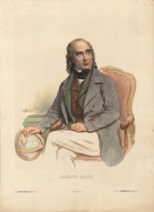 Portrait of Jacques Arago (1790-1855), 1850. Creator: Cattier, François Louis (1796-after 1859)