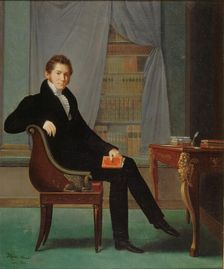 Portrait of Jacques-François Ancelot (1794-1854), 1819. Creator: Ancelot, Marguerite-Louise Virginie (1792-1875)