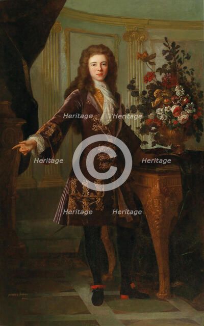 Portrait of Jacques I, Prince of Monaco (1689-1751). Creator: Gence, Robert Gabriel (1670-1728).