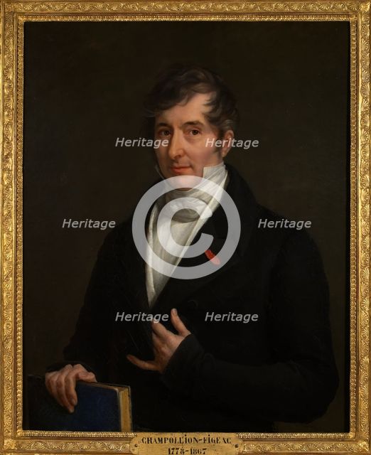 Portrait of Jacques-Joseph Champollion-Figeac (1778-1867), ca 1825. Creator: Rumilly, Victorine Angélique Amélie (1789-1849).