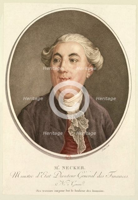 Portrait of Jacques Necker (1732-1804), 1789.