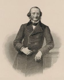 Portrait of Jacques Offenbach (1819-1880), 1860. Creator: Weger, August (1823-1892)