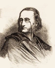 Portrait of Jacques Offenbach (1819-1880), 1860. Creator: Doré, Gustave (1832-1883)