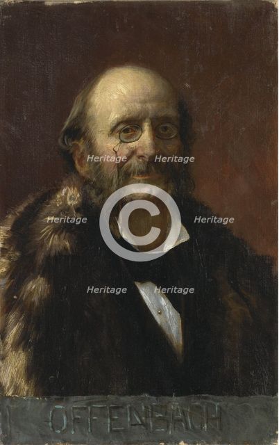 Portrait of Jacques Offenbach (1819-1880). Artist: Anonymous  