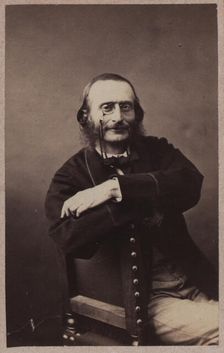 Portrait of Jacques Offenbach (1819-1880), ca 1860. Creator: Nadar, Gaspard-Félix (1820-1910)