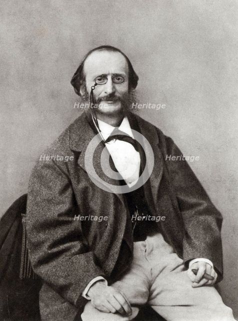 Portrait of Jacques Offenbach (1819-1880), ca 1865. Creator: Anonymous.