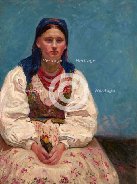 Portrait of Jadwiga Mikolajczykówna, between 1898-1902. Creator: Stanislaus Kamocki.