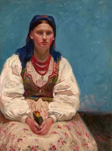 Portrait of Jadwiga Mikolajczykówna, between 1898-1902. Creator: Stanislaus Kamocki