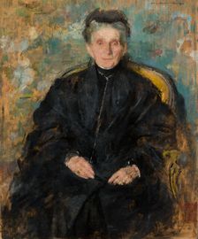 Portrait of Jadwiga Sapiezyna née Sanguszko, 1910. Creator: Olga Boznanska