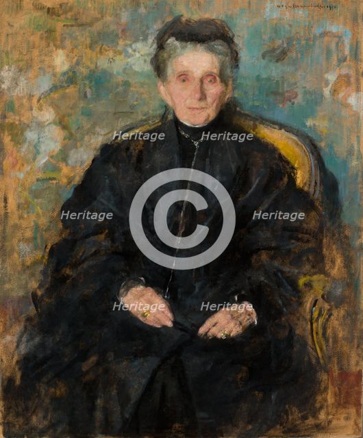 Portrait of Jadwiga Sapiezyna née Sanguszko, 1910. Creator: Olga Boznanska.