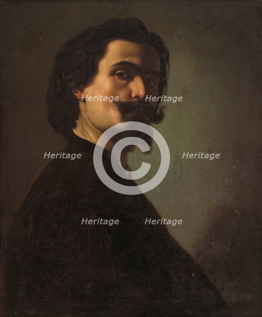 Portrait of Jakab Marastoni, 1856. Creator: Frantisek Klimkovic.