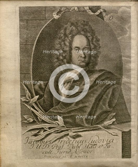 Portrait of Jakob Friedrich Ludovici (1671-1723) , 1725.