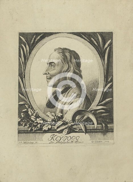 Portrait of Jakob Kleinjogg Gujer (1718-1785) , 1772. Creator: Schellenberg, Johann Rudolf (1740-1806).