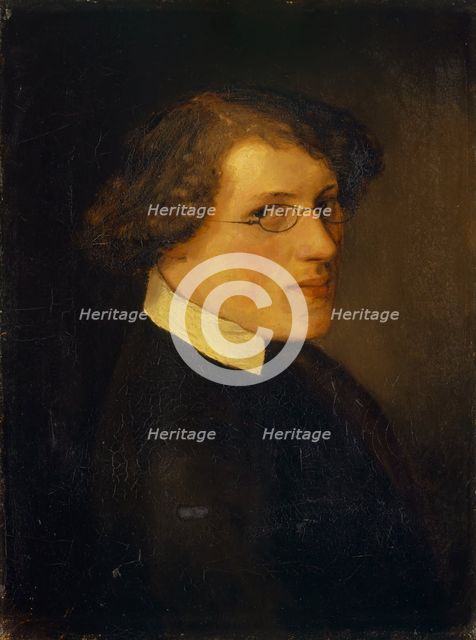 Portrait of Jakob Mähly, 1848. Creator: Arnold Bocklin.