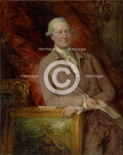 Portrait of James Christie (1730-1803), 1778. Creator: Thomas Gainsborough.