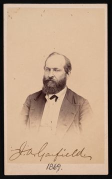 Portrait of James Abram Garfield (1831-1881), 1869. Creator: Stein Bros