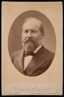 Portrait of James Abram Garfield (1831-1881), March 1881. Creator: J F Jarvis