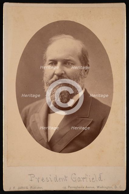 Portrait of James Abram Garfield (1831-1881), March 1881. Creator: J F Jarvis.