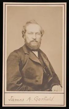 Portrait of James Abram Garfield (1831-1881), Circa 1860s. Creator: Unknown