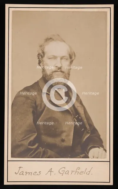 Portrait of James Abram Garfield (1831-1881), Circa 1860s. Creator: Unknown.