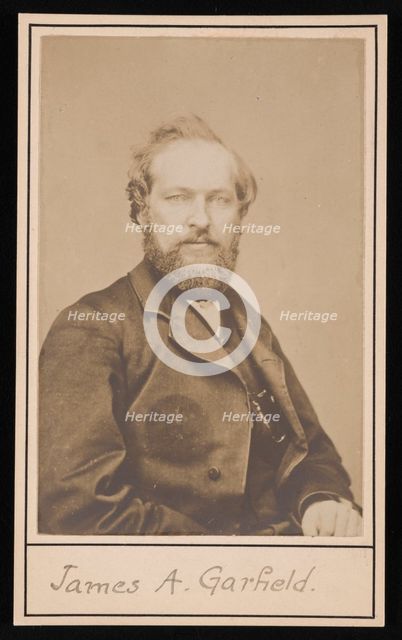 Portrait of James Abram Garfield (1831-1881), Circa 1860s. Creator: Unknown.