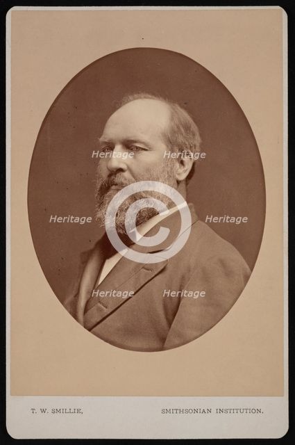 Portrait of James Abram Garfield (1831-1881), June 1880. Creator: Thomas William Smillie.