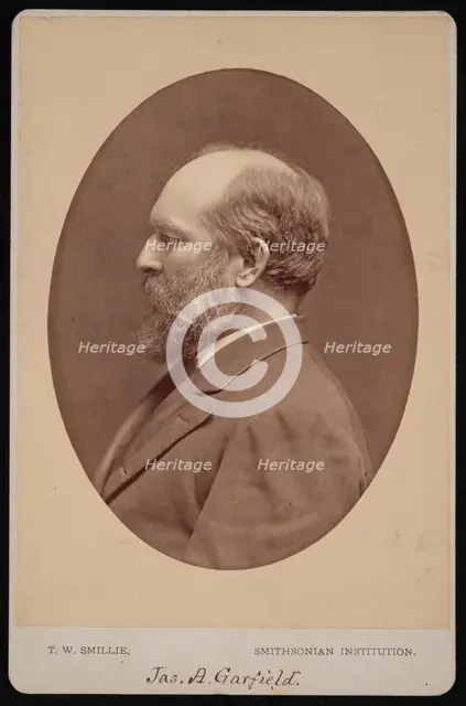 Portrait of James Abram Garfield (1831-1881), June 1880. Creator: Thomas William Smillie.