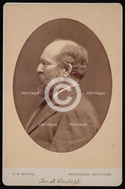 Portrait of James Abram Garfield (1831-1881), June 1880. Creator: Thomas William Smillie.