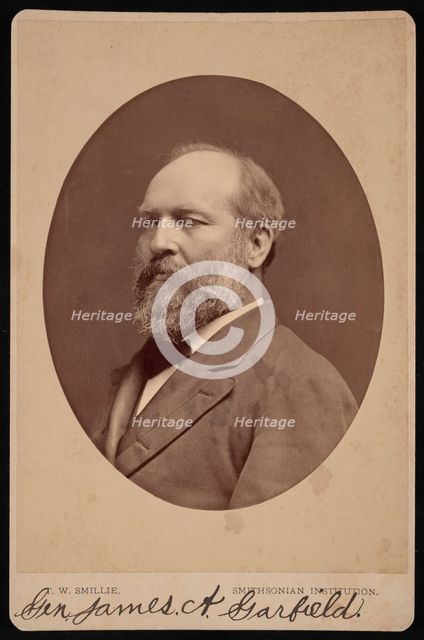 Portrait of James Abram Garfield (1831-1881), June 1880. Creator: Thomas William Smillie.