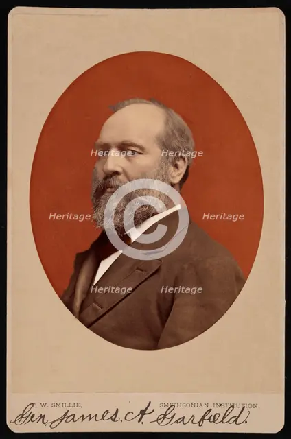 Portrait of James Abram Garfield (1831-1881), June 1880. Creator: Thomas William Smillie.