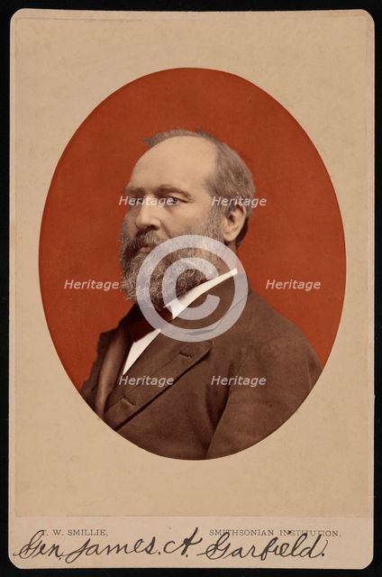 Portrait of James Abram Garfield (1831-1881), June 1880. Creator: Thomas William Smillie.