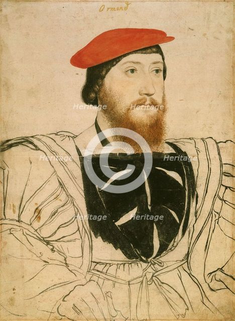 Portrait of James Butler, 9th Earl of Ormond, ca 1537. Artist: Holbein, Hans, the Younger (1497-1543)