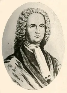 Portrait of James Logan, in wig and judicial robe, worn in Pennsylvania 1745, (1937). Creator: Unknown