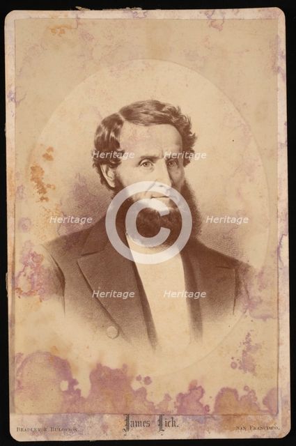Portrait of James Lick (1796-1876), Before 1876. Creator: Bradley & Rulofson.