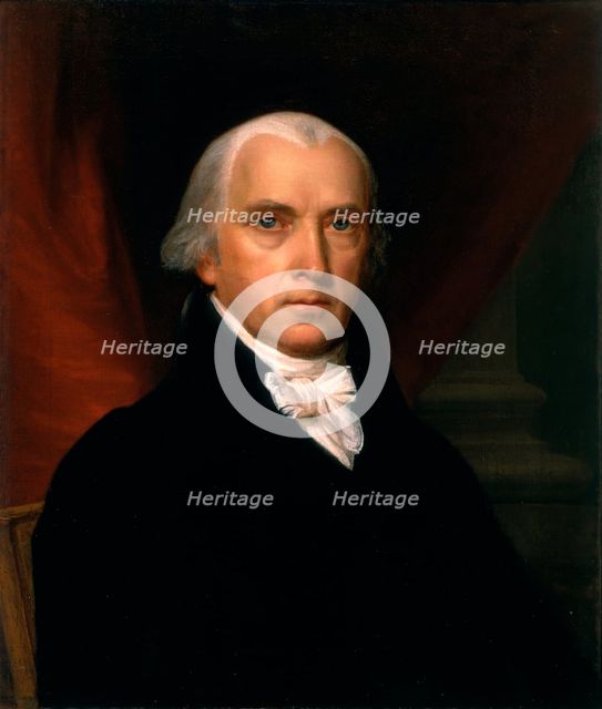 Portrait of James Madison (1751-1836), 1816. Artist: Vanderlyn, John (1775-1852)