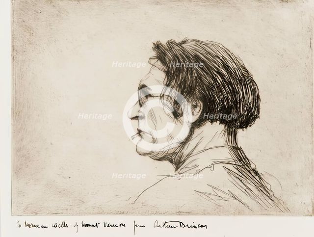 Portrait of James McBey. Creator: Arthur Briscoe.