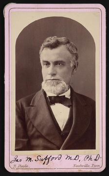 Portrait of James Merrill Safford (1822-1907), 1870s. Creator: Rodney Poole