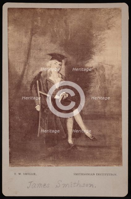 Portrait of James Smithson (1765-1829), 1786 (photographed 1870s). Creator: Thomas William Smillie.